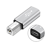 Перехідник-адаптер USB Type-C → USB-B 2.0 MIDI Grey, фото 2