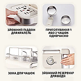 Кавомашина Zepline ZP-6802 3000Вт з функцією гарячого та холодного еспресо, 20 бар, сенсорне керування, фото 11