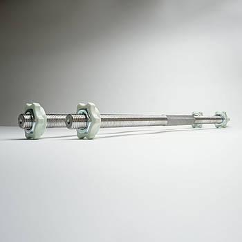 Грифи гантельні 2 шт по 60 см діаметр 25 мм