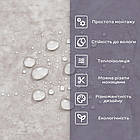 Стінова самоклеюча РЕТ плитка Сірий мармур 600*300*2 mm, фото 2