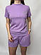 Жіночий літній костюм у рубчик з шортами (Норма і полубатал), фото 10