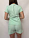 Жіночий літній костюм у рубчик з шортами (Норма і полубатал), фото 4