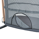 Ліжечко-манеж EL CAMINO заколисувальна ME 1125-G Dark Gray, фото 4
