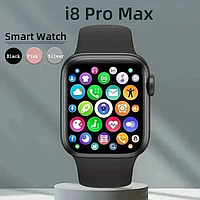 Розумний смарт-годинник Smart Watch i8 PRO MAX з голосовим викликом фітнес-трекер пульсометр тонометр.