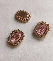 Серединка 2*2,3см рожева (1шт) акрилова