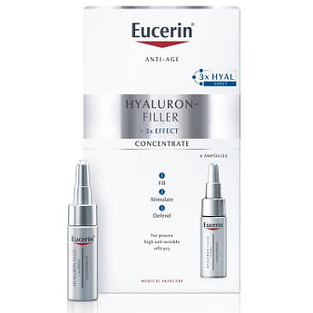 Гель в ампулах Eucerin Hyaluron-Filler по 5 мл, 6 шт. 63908
