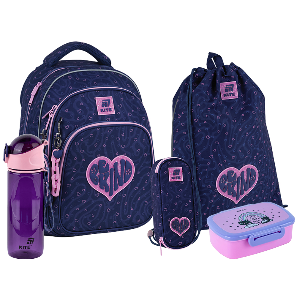 Шкільний набір Kite 5 в 1 Education Be Kind SET_K25-763M-4
