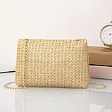 Жіноча солом'яна сумка, розмір 21/14 см, фото 2