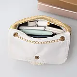 Жіноча солом'яна сумка, розмір 21/14 см, фото 4