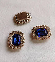 Серединка 2*2,3см синя (1шт) акрилова