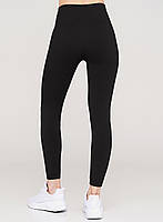 Лосини безшовні щільні спортивні з широким поясом Giulia Leggings Energy чорного кольору S/M L/XL, фото 4