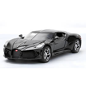 Модель автомобіля Bugatti La Voiture Noire. Металева інерційна машинка Бугатті 1:32