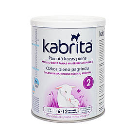 Суха суміш Kabrita 2 на козячому молоці, 6-12 міс., 400 г.