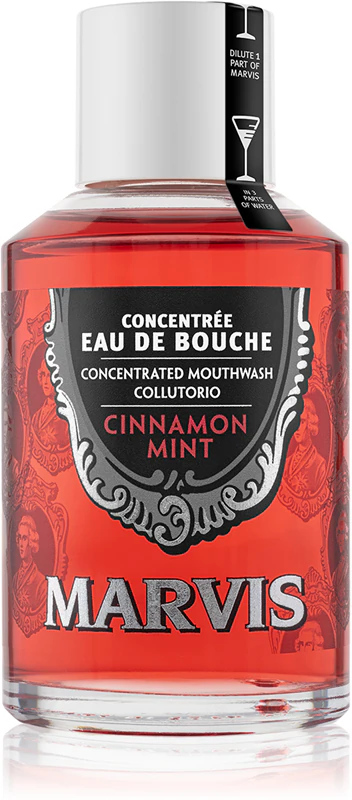 Ополіскувач для порожнини рота MARVIS Cinnamon Mint Eau De Bouche зі смаком кориці та м’яти (120 мл.) 02780
