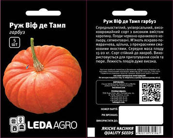 Гарбуз Руж віф де тамп 5 шт