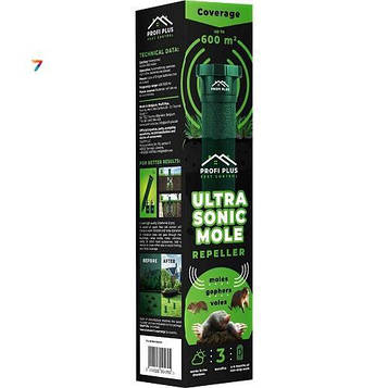Електронний відлякувач від кротів на сонячній батареї Profi Plus