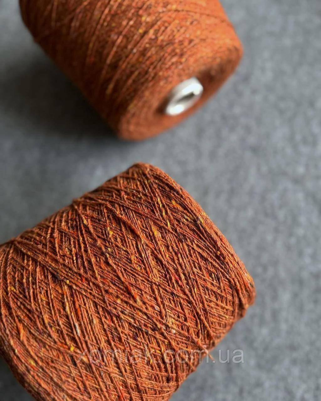Кашемір твідовий Ninetyfive Donegal 1/4.5 Filpucci апельсиновий, 50 грамів, фото 1