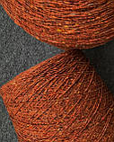 Кашемір твідовий Ninetyfive Donegal 1/4.5 Filpucci апельсиновий, 50 грамів, фото 2