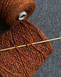 Кашемір твідовий Ninetyfive Donegal 1/4.5 Filpucci апельсиновий, 50 грамів, фото 6