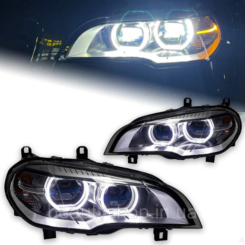 Світлодіодні передні фари Laser Style для BMW X5 E70 (2007–2013)