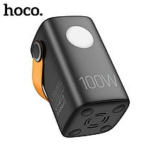 Потужний повербанк power bank з ліхтарем 100Вт PD 60000mah Hoco DB160 Astrum Чорний, фото 4