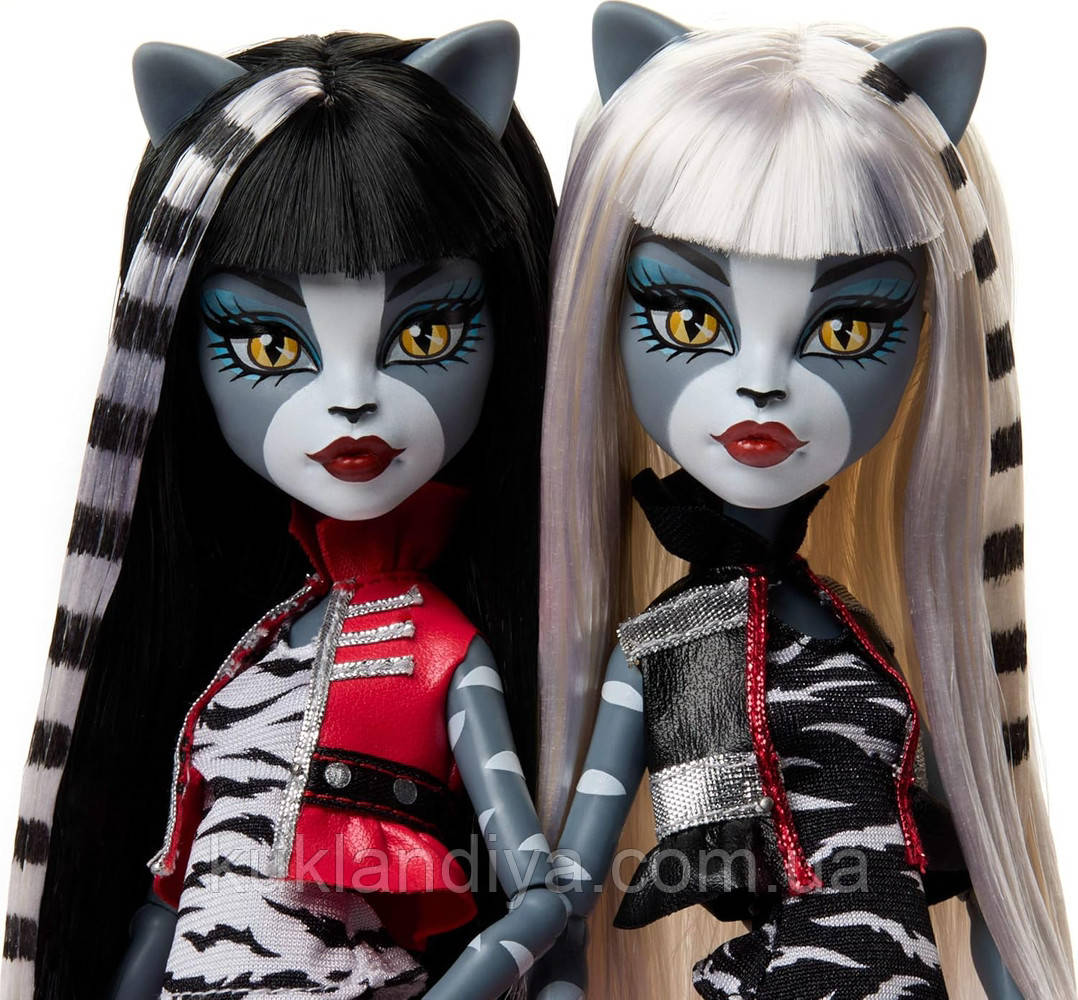 Набір Monster High М'яулодія та Пурсефона Meowlody and Purrsephone, фото 1