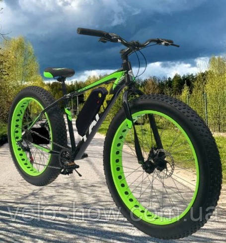 Електровелосипед фетбайк 26/4.0 Hummer 750W 48V/13AH, 20 А PAS позашляховик, заднє колесо електрофетбайк Tank