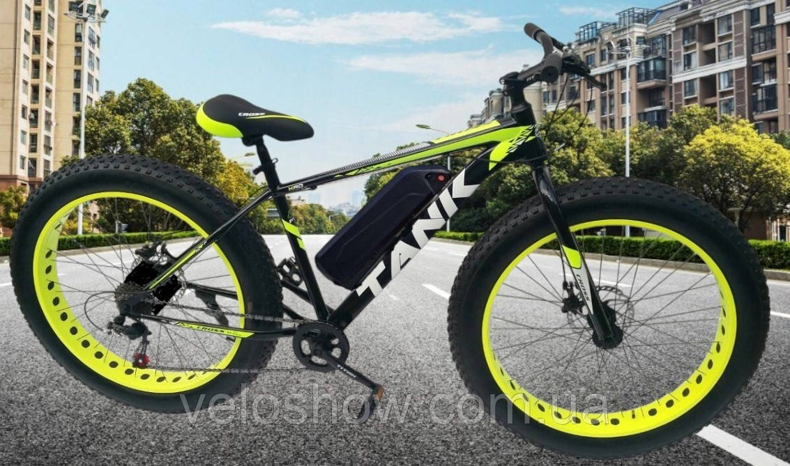 Електровелосипед фетбайк 26/4.0 Hummer 750W 48V/13AH, 20 А PAS позашляховик, заднє колесо електрофетбайк Tank, фото 1