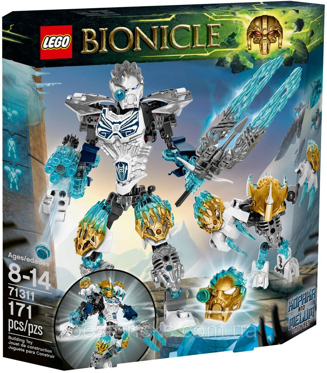 Конструктор Lego Bionicle Копака та Мелум - Об'єднання Льоду 71311