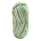 Пряжа Orchestra/Оркестра, молочний-зелений-жовтий Tuba SE677, Etrofil, фото 2