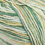 Пряжа Orchestra/Оркестра, молочний-зелений-жовтий Tuba SE677, Etrofil, фото 3