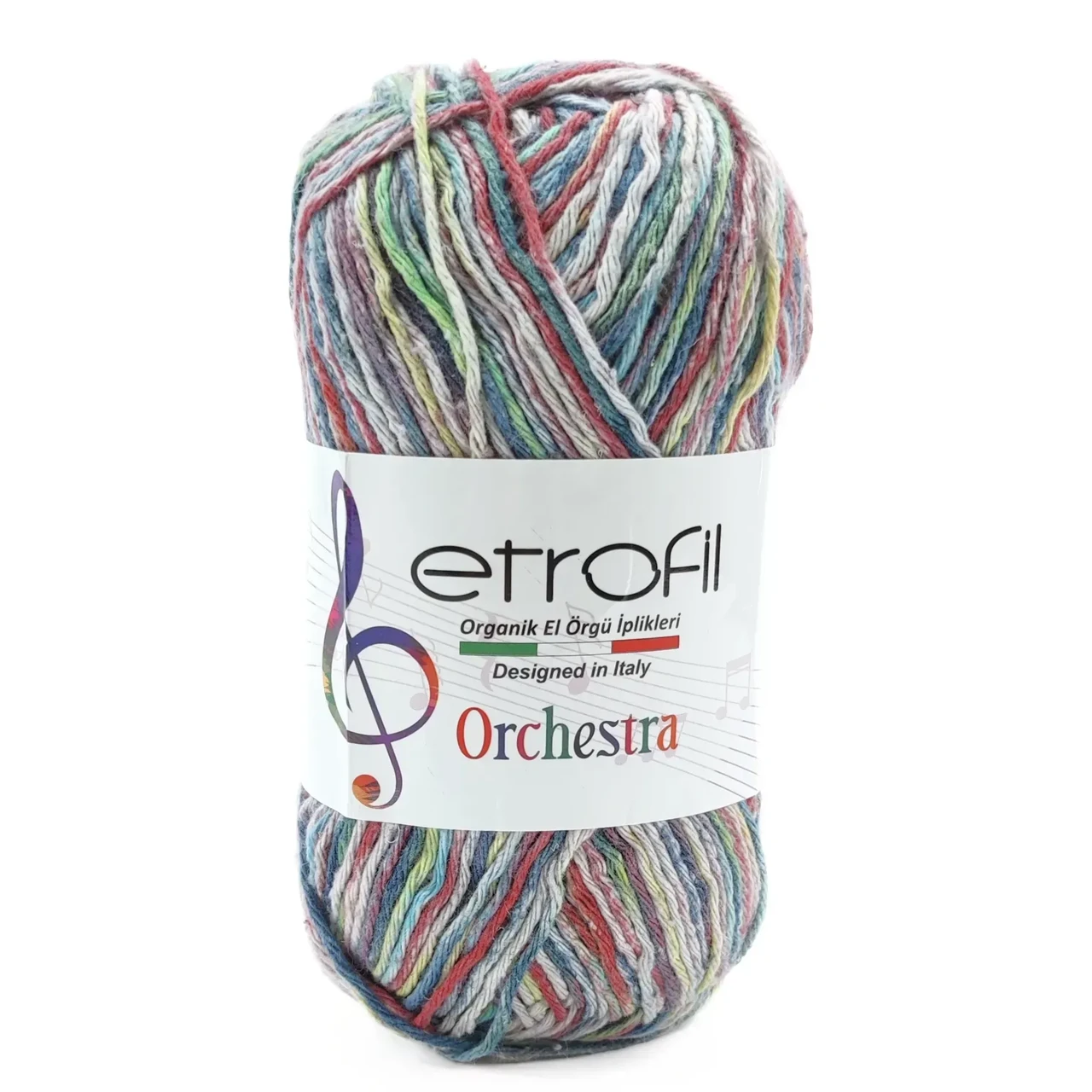 Пряжа Orchestra/Оркестра, мультіколор Piano SE676, Etrofil, фото 1
