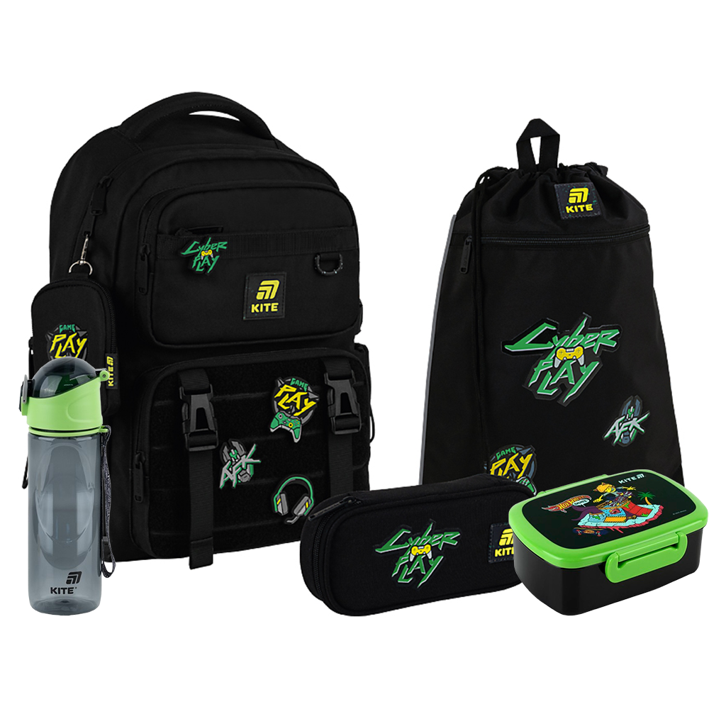 Шкільний набір Kite 5 в 1 Education CyberGame SET_K25-1022M-2