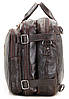 Сумка чоловіча Vintage 14106 трансформер Коричнева, фото 10