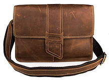 Сумка чоловіча Vintage 14231 в вінтажному стилі Коричнева, фото 2