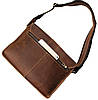 Сумка чоловіча Vintage 14231 в вінтажному стилі Коричнева, фото 7
