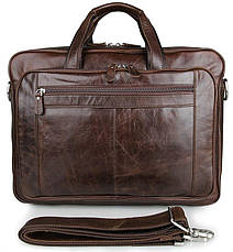Сумка чоловіча Vintage 14371 для ноутбука 17 дюймів Коричнева, фото 2