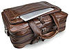 Сумка чоловіча Vintage 14371 для ноутбука 17 дюймів Коричнева, фото 6