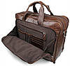 Сумка чоловіча Vintage 14371 для ноутбука 17 дюймів Коричнева, фото 7