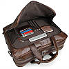 Сумка чоловіча Vintage 14371 для ноутбука 17 дюймів Коричнева, фото 8