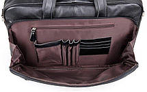 Сумка чоловіча Vintage 14398 для ноутбука 17 дюймів Чорна, фото 5