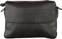 Чоловіча сумка SHVIGEL 11038 шкіряна, Чорна, фото 2