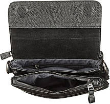 Чоловіча сумка SHVIGEL 11038 шкіряна, Чорна, фото 5