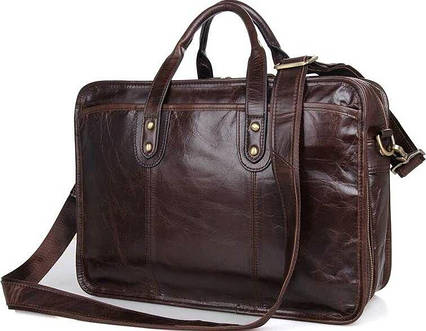 Сумка Vintage 14539 з натуральної шкіри Коричнева, фото 1