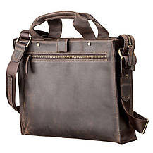 Сумка чоловіча SHVIGEL 11115 шкіряна Коричнева, фото 2