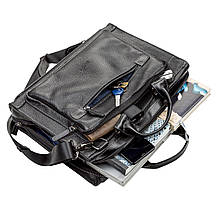 Сумка чоловіча SHVIGEL 11116 шкіряна Чорна, фото 5