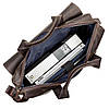 Велика чоловіча сумка SHVIGEL 11119 шкіряна Коричнева, фото 7