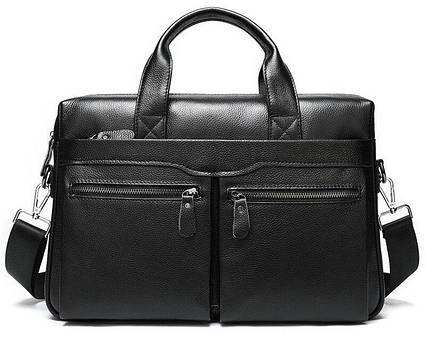 Сумка чоловіча Vintage 14579 Чорна, фото 1