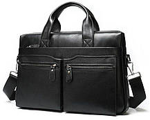 Сумка чоловіча Vintage 14579 Чорна, фото 2