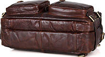 Сумка чоловіча Vintage 14590 шкіряна Коричнева, фото 5